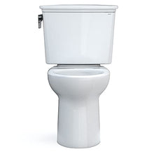 TOTO Drake Transitional Two-Piece Elongated 1.28 GPF Universal Height TORNADO FLUSH Toilet with CEFIONTECT, Cotton White - CST786CEFG#01