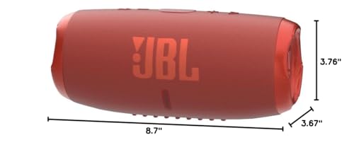 JBL Charge 5 - Portable Bluetooth Speaker with Exclusives Hardshell Travel Case with IP67 Waterproof and USB Charge Out (Red)