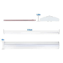 ANTLUX 110W 8FT LED Wraparound Ultra Slim Strip Lights, 12600LM, 5000K, 8 Foot LED Garage Shop Lights, Flush Mount Warehouse Office Ceiling Lighting Fixture, Fluorescent Tube Replacement, 2 Pack