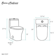 Swiss Madison Well Made Forever SM-1T277, Sublime II One-Piece Round Toilet, 10