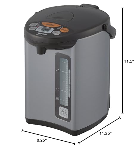 Zojirushi CD-WCC30 Micom Water Boiler and Warmer (101 oz, Silver Dark Brown)