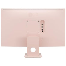 LG 27SR50F-P Smart Monitor 27-Inch FHD (1920x1080) IPS Display, webOS 23, HDR 10, x2 Built-in Speakers, AirPlay 2, Screen Share, Bluetooth, ThinQ App, Remote Control, Pink