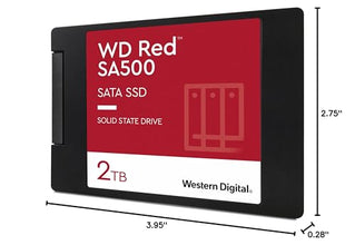 Western Digital 2TB WD Red SA500 NAS 3D NAND Internal SSD - SATA III 6 Gb/s, 2.5