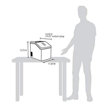 Luma Comfort Clear Ice Cube Maker Machine | First Cubes in 15 Minutes, 40 lbs. of Ice in 24 Hours | Countertop Portable Design in Stainless Steel - IM200SS