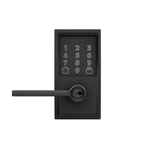 Schlage FE789WBCEN622LAT Encode Century WiFi Latitude Lever Smart Keyless Entry Touchscreen Door Lock, Matte Black