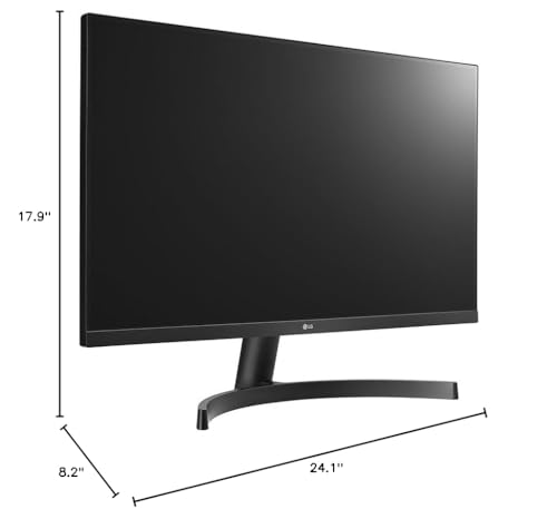 LG 27MK600M-B Monitor 27" HD (1920 x 1080) IPS Display, Radeon FreeSync, Dual HDMI, On Screen Display, Smart Energy Saving, Virtually Borderless Design - Black