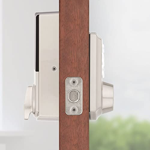 Kwikset Home Connect 620 Smart Lock Deadbolt with Z-Wave Technology, Works with Ring Alarm, Samsung Smartthings and More, Z-Wave Hub Required, Traditional Design in Satin Nickel