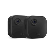 Like-New Blink Outdoor 4 (newest model), Wire-free smart security camera, two-year battery life, two-way audio, HD live view, enhanced motion detection, Works with Alexa – 2 camera system