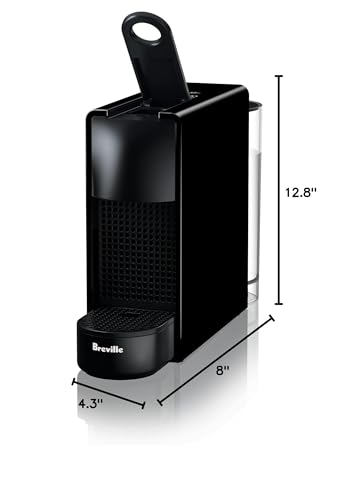 Breville BEC220BLK1AUC1 Nespresso Essenza Mini Espresso Machine, 15.25 x 5.5 x 12.25 in, Black