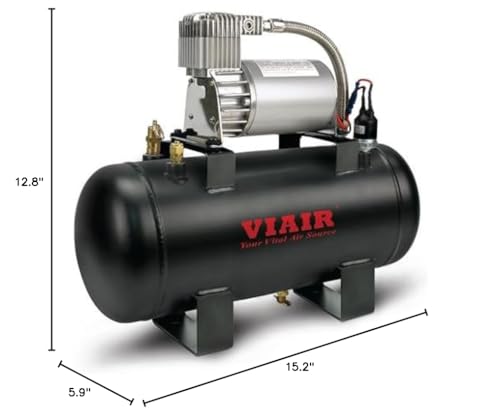 VIAIR 20003 Air Source Kit, 1.5 Gallon, Black