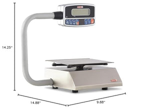 TORREY PZC5/10 Electronics Portion Control Scale, Large LCD Display, Rechargeable Battery, Tare Function, 5 kg/10 lb, Stainless Steel