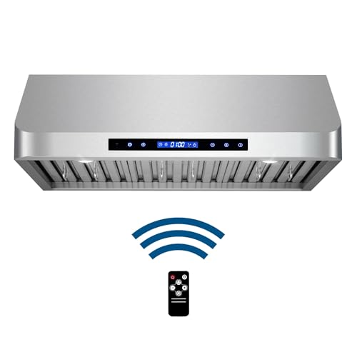 COSMO COS-QS75 30 in. Haven Collection 500 CFM Ducted Under Cabinet Range Hood, Touch Controls, LED Lights, Stainless Steel