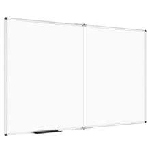 VIZ-PRO Large Dry Erase White Board/Magnetic Foldable Whiteboard, 72 X 48 Inches, Silver Aluminium Frame