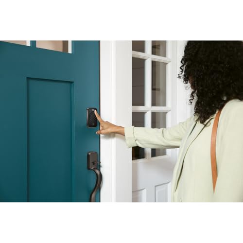 Yale Assure Lock 2 Touch Deadbolt, Black Suede Keyed Smart Entry Door Lock with Wi-Fi Connected Touch Keypad and Fingerprint Scanner for Code Entry and Remote Access, YRD410-F-WF1-BSP