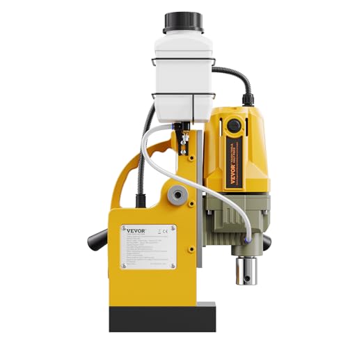 VEVOR Magnetic Drill, 1400W Motor 1.6 in Boring Diameter, 2810 lbf Portable Electric Mag Drill Press, 800 RPM No-Load Speed, Drilling Machine for Metal Surface, Industrial and Home Improvement