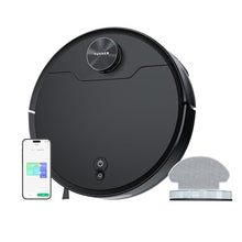 TUVACS Automatic Vacuum Robot, 180 Mins Runtime, 6000pa Powerful Suction, Self-Charging, App/WiFi, Robot Vacuum and Mop 2 in 1 with 270ml Watertank and 500ml Dustbin, for Hard Floor, Pet Hair, Carpet