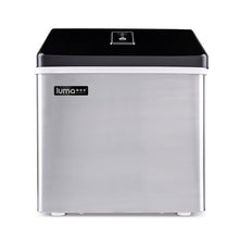 Luma Comfort Clear Ice Cube Maker Machine | First Cubes in 15 Minutes, 40 lbs. of Ice in 24 Hours | Countertop Portable Design in Stainless Steel - IM200SS