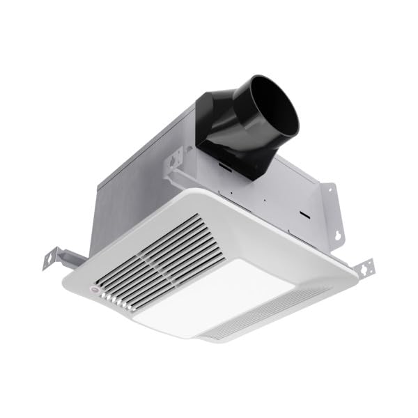 ANZZI Exhaust Fan 110 CFM 0.9 Sones Bathroom Exhaust Fan with LED Light & Humidity Sensor, Ceiling Mount (White)