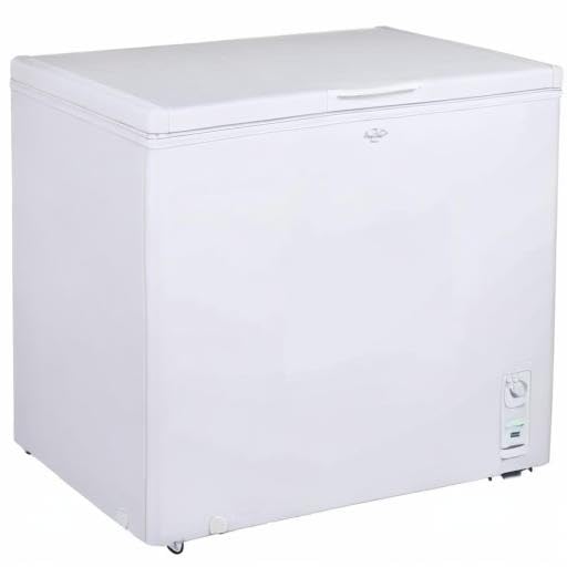 Koolatron Deep Freezer - Chest Freezer, 1 Wire Basket, Garage Ready, Meat Storage, Front Drain, Congelador For Home, Apartment, Basement, Dorm, Cottage, Manual Defrost, Stand Up, 7.0 Cubic Feet, White