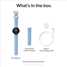 Google Pixel Watch 2 (Previous Model) with the Best of Fitbit - Heart Rate Tracking, Stress Management, Safety Features - Android Smartwatch - Polished Silver Aluminum Case - Bay Active Band - LTE