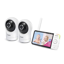 VTech RM5764-2HD 1080p Smart WiFi Remote Access 2 Camera BabyMonitor, 360° Pan & Tilt, 5