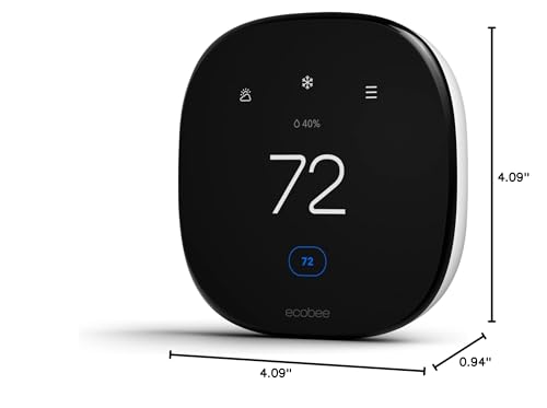 ecobee Smart Thermostat Enhanced - Programmable Wifi Thermostat - Works with Siri, Alexa, Google Assistant - Energy Star Certified - Smart Home