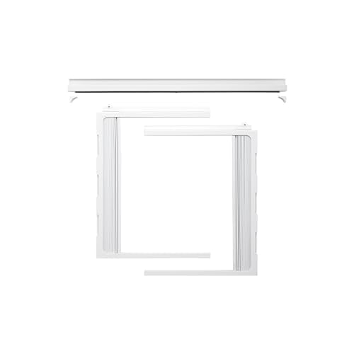 LG LW8024RSMX Window Conditioner, Wi-Fi Enabled w/Remote, 350 Sq.Ft, 4-Way Air Deflection, 3 Cooling and Fan Speeds, 115V, 8,000 BTU, White