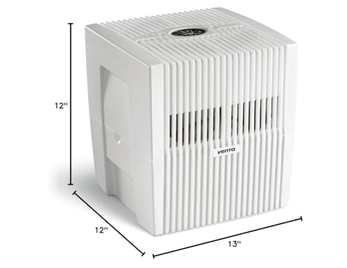 Venta LW25 Comfort Plus Humidifier in White - Filter-Free Evaporative Humidifier for Spaces up to 485 ft²