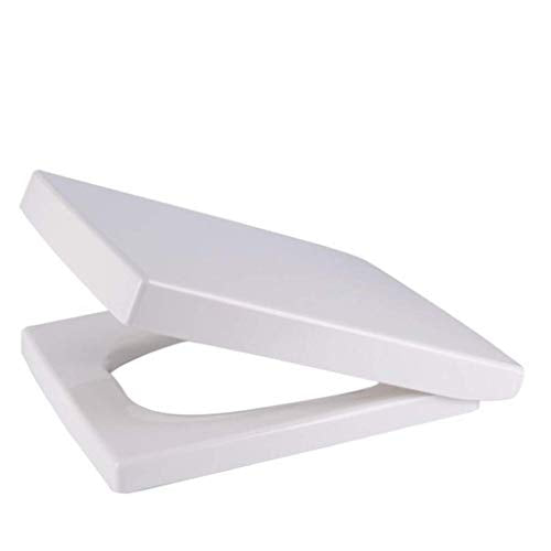 White Deluxe Head Release Soft Closed Toilet seat | Square Edge | White Toilet Cover of Top Repair