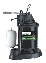 Wayne SPF33-1/3 Epoxy Coated Steel and Thermoplastic Submersible Sump Pump-Up to 3,750 Gallons Per Hour-Long Lasting and Durable Construction, 1/3 HP, No Color