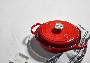 Le Creuset Enameled Cast Iron Signature Braiser, 2.25 qt., Cerise