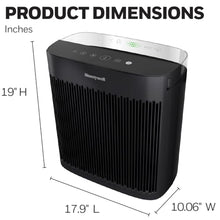 Honeywell InSight Series HEPA Air Purifier for Home, Extra-Large Rooms, includes Air Quality Monitor, Reduces Allergens, Smoke, Wildfire Smoke, Dust, Pollen, Pet Dander and More, Black, HPA5300B