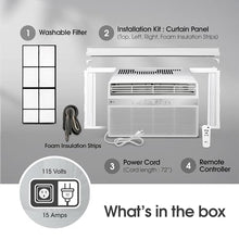 LG LW8024RSMX Window Conditioner, Wi-Fi Enabled w/Remote, 350 Sq.Ft, 4-Way Air Deflection, 3 Cooling and Fan Speeds, 115V, 8,000 BTU, White