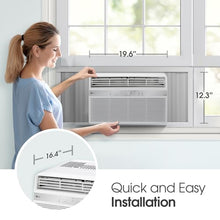 LG LW8024RSMX Window Conditioner, Wi-Fi Enabled w/Remote, 350 Sq.Ft, 4-Way Air Deflection, 3 Cooling and Fan Speeds, 115V, 8,000 BTU, White