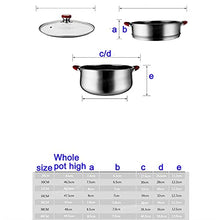 Steamer Pot Soup Pot Hot Pot Anti-Scalding Double Bottom Thickened Stainless Steel Super Large Steamer Cookware Pot Steamer Set/34Cm (Size : 30cm)