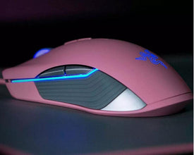 Razer Lancehead TE Ambidextrous Gaming Mouse: 16,000 DPI Optical Sensor - Chroma RGB Lighting - 8 Programmable Buttons - Mechanical Switches - Quartz Pink