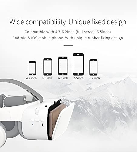 VR Glasses, Suitable for 3D Movies and Games VR 3D Virtual Reality Glasses, Compatible Phone High-Definition VR 3D Glasses, Light and Comfortable