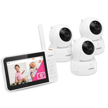 VTech Video Baby Monitor with 3 Cameras, 5