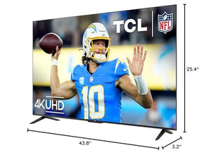 TCL 50-Inch Class S4 4K LED Smart TV with Roku TV (50S450R, 2023 - Model), Dolby Vision, HDR, Dolby Atmos, Works with Alexa, Google Assistant and Apple HomeKit Compatibility, Streaming UHD Television