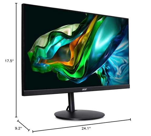 Acer CB272 Ebmiprx 27" FHD 1920 x 1080 Zero Frame Home Office Monitor | AMD FreeSync | 1ms VRB | 100Hz | 99% sRGB | Height Adjustable Stand with Swivel, Tilt & Pivot (Display Port, HDMI & VGA Ports)