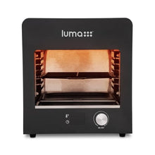 Luma Electric Steak Grill, Portable Indoor Countertop Oven with Griddle, Smokeless Electric Infrared Grill, Heats up to 1450 Degrees, BBQ, Grill, Toast, and Broil Chicken, Beef, Pork, and Vegetables