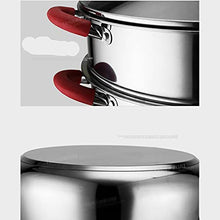 Steamer Pot Soup Pot Hot Pot Anti-Scalding Double Bottom Thickened Stainless Steel Super Large Steamer Cookware Pot Steamer Set/34Cm (Size : 30cm)