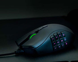 Razer Naga Trinity Gaming Mouse: 16,000 DPI Optical Sensor - Chroma RGB Lighting - Interchangeable Side Plate w/ 2, 7, 12 Button Configurations - Mechanical Switches