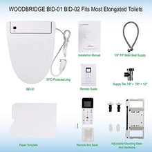 WOODBRIDGE BID01 Advanced Smart Bidet Toilet Seat, White