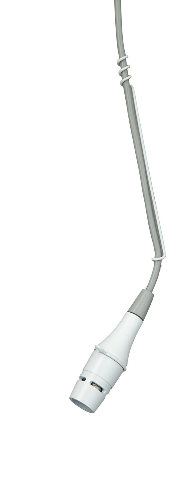 Shure Centraverse CVO Installed Sound Overhead Microphone - White, Cardioid Condenser Mic with 25-Foot XLR Cable, Snap-fit Windscreen and Wire Aiming Hanger (CVO-W/C)