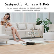 TUVACS Automatic Vacuum Robot, 180 Mins Runtime, 6000pa Powerful Suction, Self-Charging, App/WiFi, Robot Vacuum and Mop 2 in 1 with 270ml Watertank and 500ml Dustbin, for Hard Floor, Pet Hair, Carpet