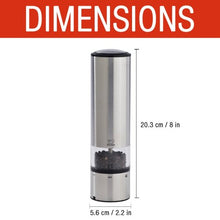 Peugeot Electric Salt & Pepper Mill Set - Stainless (Elis U'select Stainless Steel)