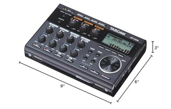 Tascam DP-006 6-Track Digital Pocketstudio Multi-Track Audio Recorder, Built-in Mics, Songwriting, Battery Operated