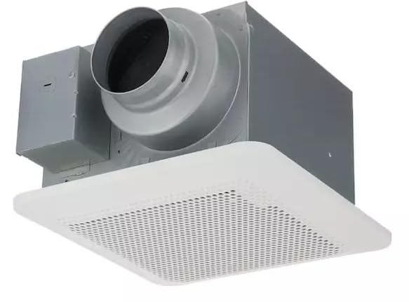 UZKOZAM 80/110 CFM Ceiling Bathroom Exhaust Fan with Humidity Sense Compatible with Panasonic, white