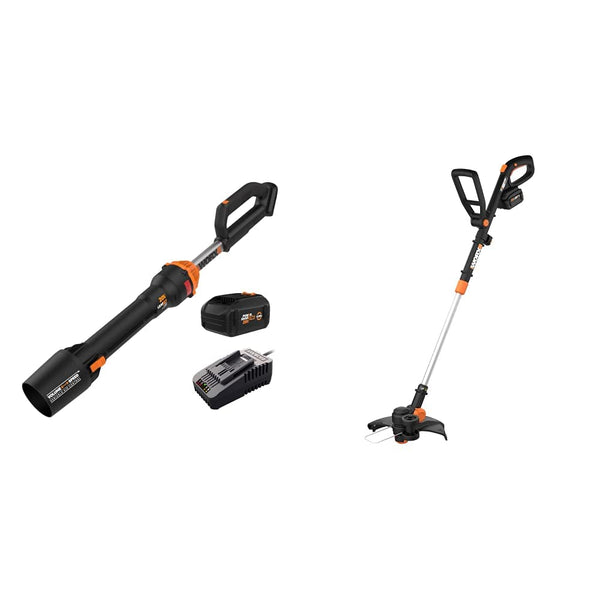 Worx Nitro Cordless Leaf Blower Bundle with String Trimmer/Edger/Mini-Mower